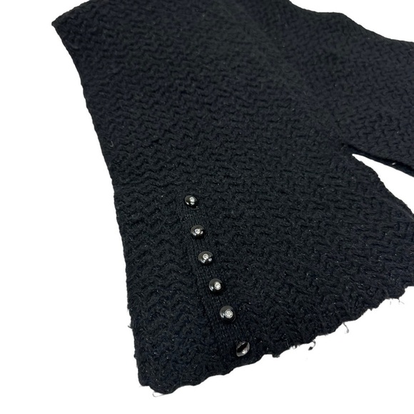 Anne Klein Vintage Black Knit Scarf - Picture 3 of 4